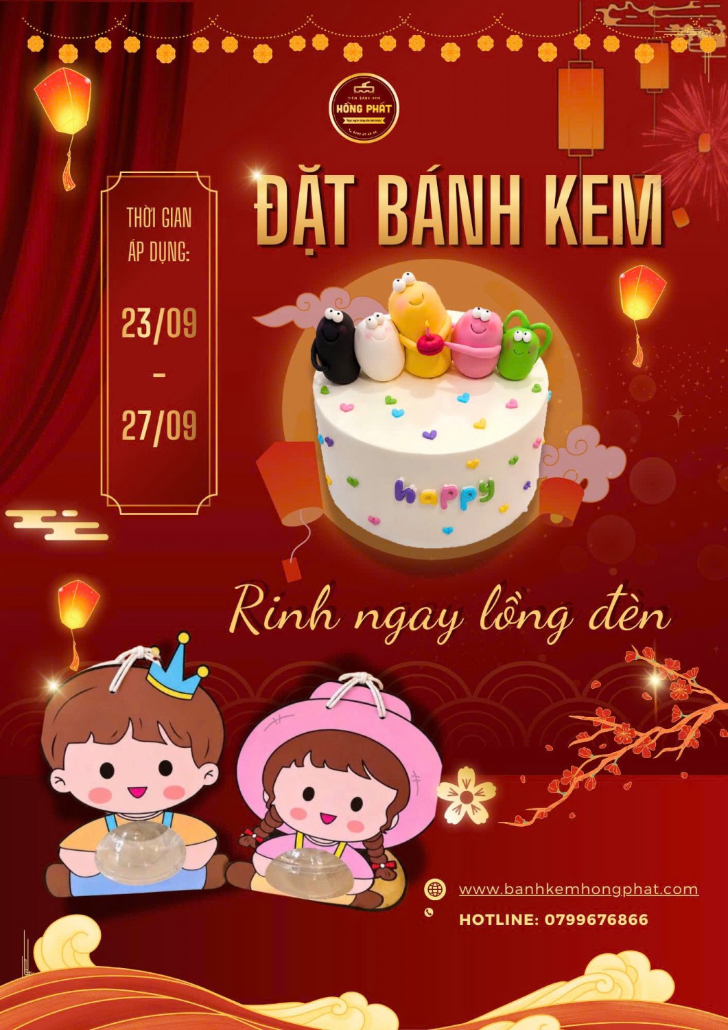 🎂 ĐẶT BÁNH KEM – RINH NGAY LỒNG ĐÈN 🏮